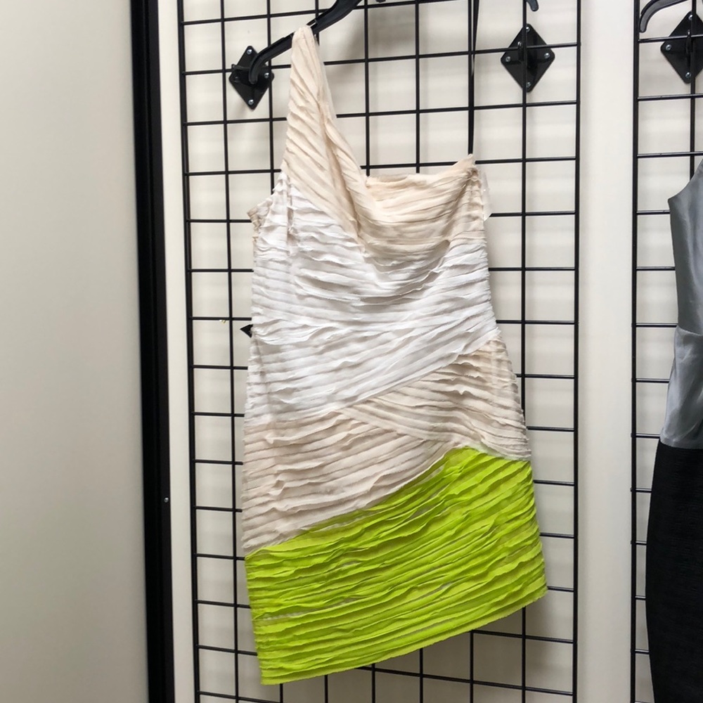 Bebe one shoulder dress